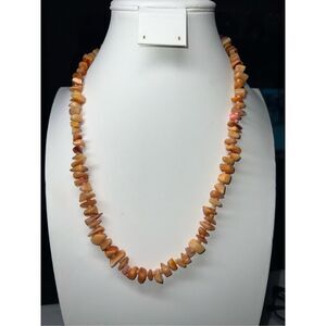 Vintage Shell and Agate Chunky Necklace